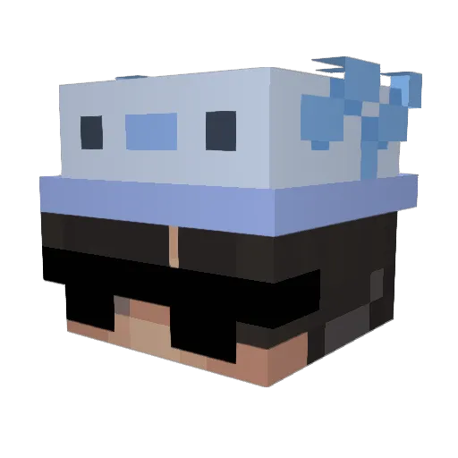 Rhazk Minecraft avatar head, 3D render