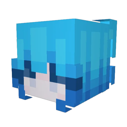 Rhea0729 Minecraft avatar head, 3D render