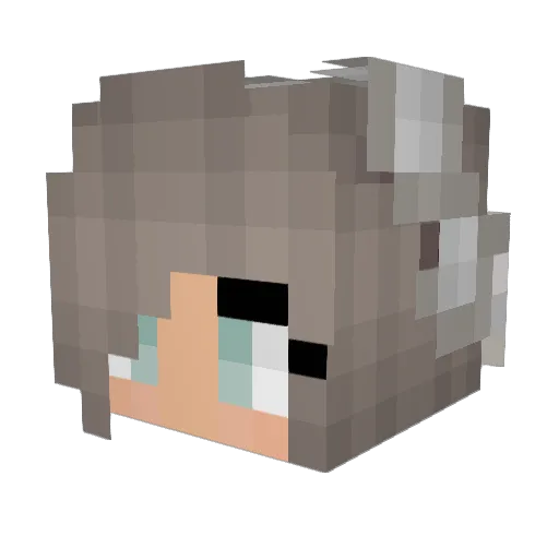 Rhea_XE Minecraft avatar head, 3D render