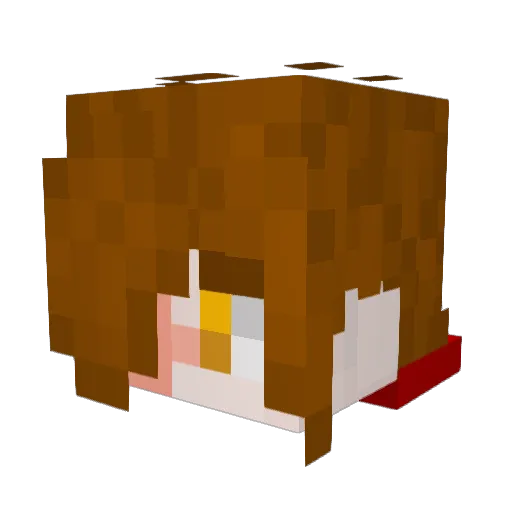 Rheavn Minecraft avatar head, 3D render
