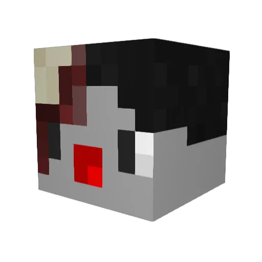 RheinmetallAG Minecraft avatar head, 3D render