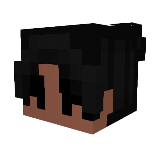 Rhemarn Minecraft avatar head, 3D render