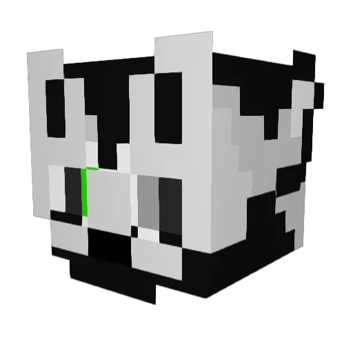 RhennARabbit Minecraft avatar head, 3D render