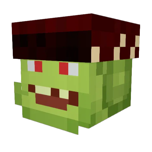 Rheon_Beast Minecraft avatar head, 3D render