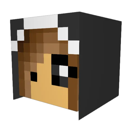 Rheosaurs Minecraft avatar head, 3D render