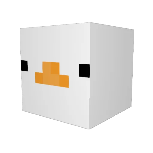 RhetMMate Minecraft avatar head, 3D render