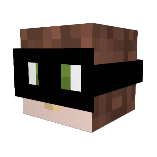 Rhetheor Minecraft avatar head, 3D render