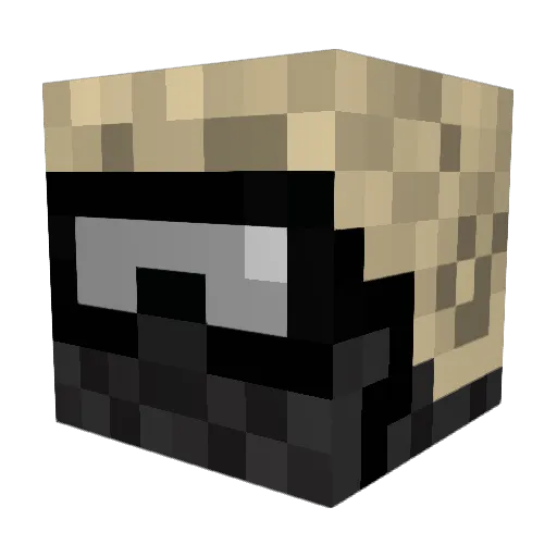 RhettS14 Minecraft avatar head, 3D render