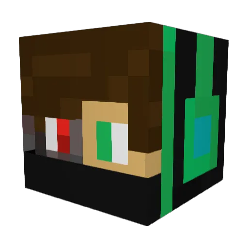 Rheumaticus Minecraft avatar head, 3D render