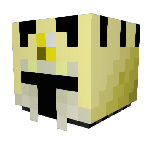 Rhevher Minecraft avatar head, 3D render