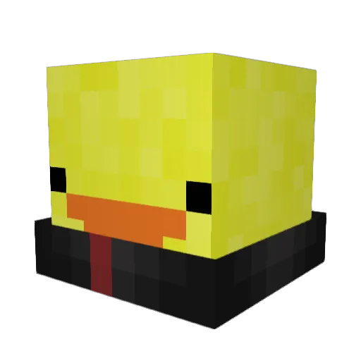 Rheynox Minecraft avatar head, 3D render