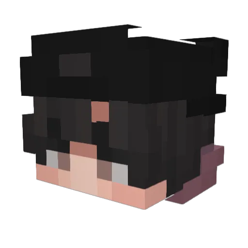 Rhfxhd Minecraft avatar head, 3D render