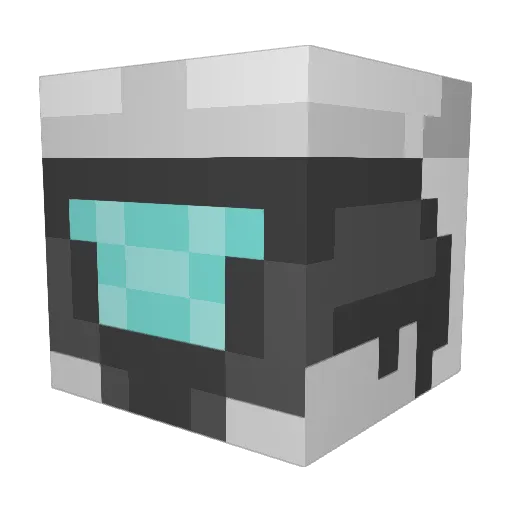 Rhiki Minecraft avatar head, 3D render