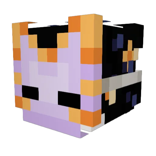 Rhil Minecraft avatar head, 3D render