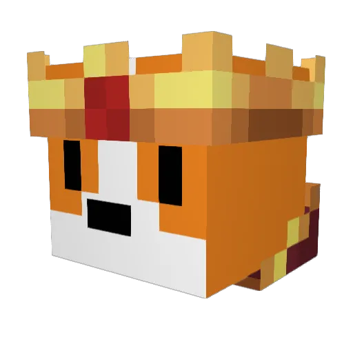 Rhillnw Minecraft avatar head, 3D render