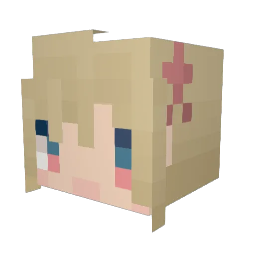 Rhinc0don Minecraft avatar head, 3D render