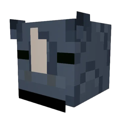 Rhino181 Minecraft avatar head, 3D render