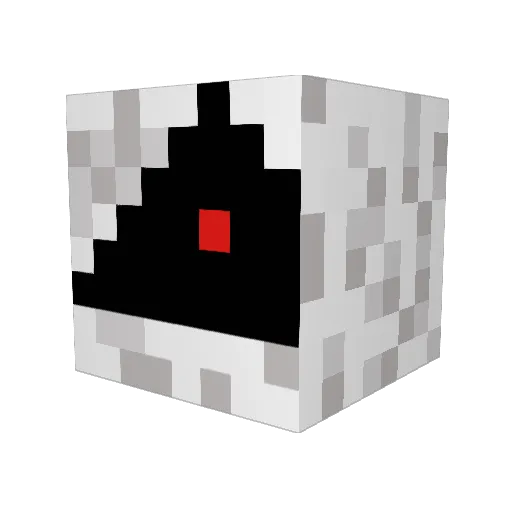 Rhino1 Minecraft avatar head, 3D render