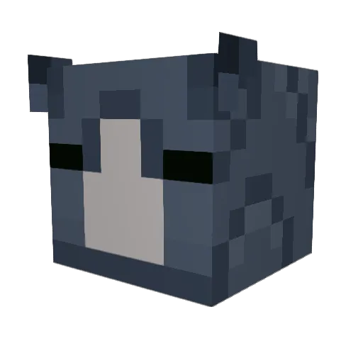 RhinoGaming Minecraft avatar head, 3D render