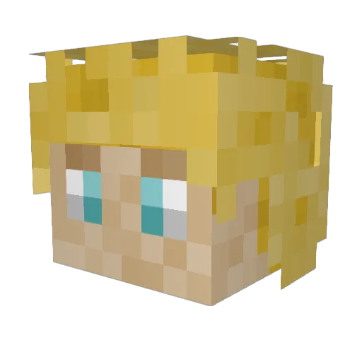 RhinoStalker57 Minecraft avatar head, 3D render