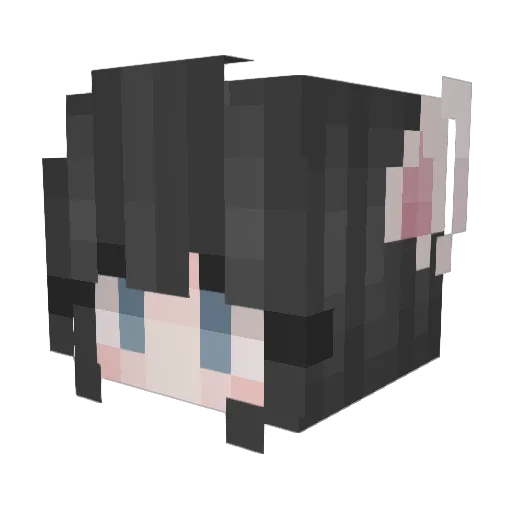 RhinoX2 Minecraft avatar head, 3D render