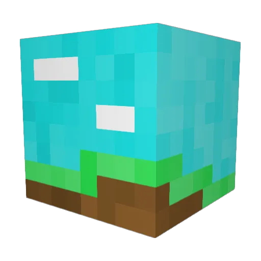 RhinoZombiee Minecraft avatar head, 3D render