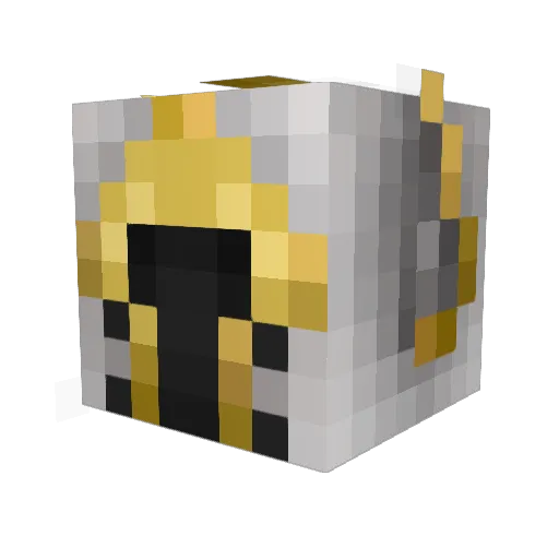 RhinoplaysMC Minecraft avatar head, 3D render