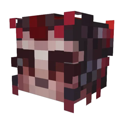Rhinotron Minecraft avatar head, 3D render