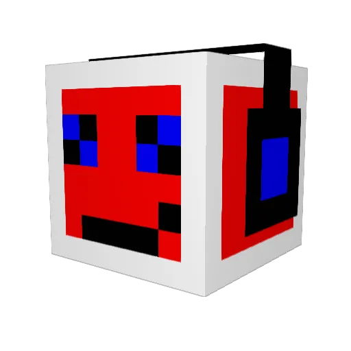 Rhinowalk Minecraft avatar head, 3D render