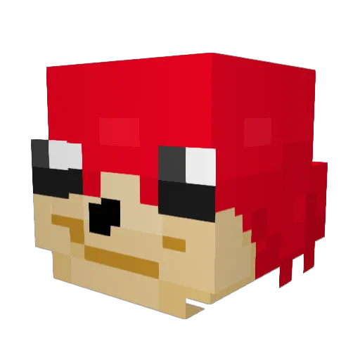 Rhode401 Minecraft avatar head, 3D render