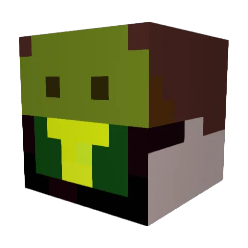 RhodesianRider Minecraft avatar head, 3D render