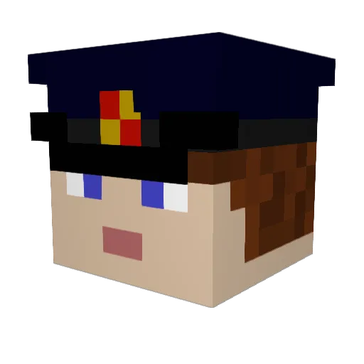 Rhodesww241 Minecraft avatar head, 3D render