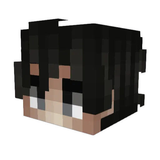Rhomadude Minecraft avatar head, 3D render