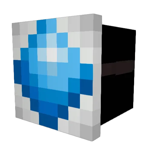 RhombusBlue Minecraft avatar head, 3D render