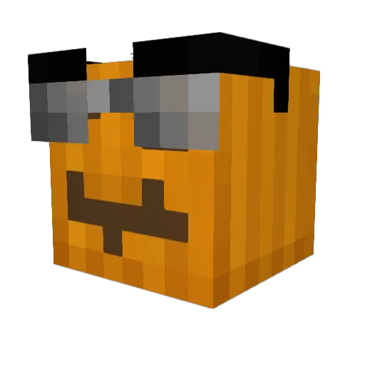 Rhondeau Minecraft avatar head, 3D render