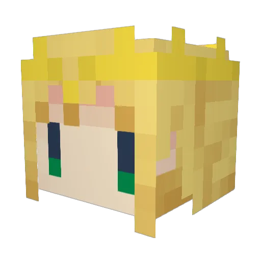 Rhongomyniad_00 Minecraft avatar head, 3D render