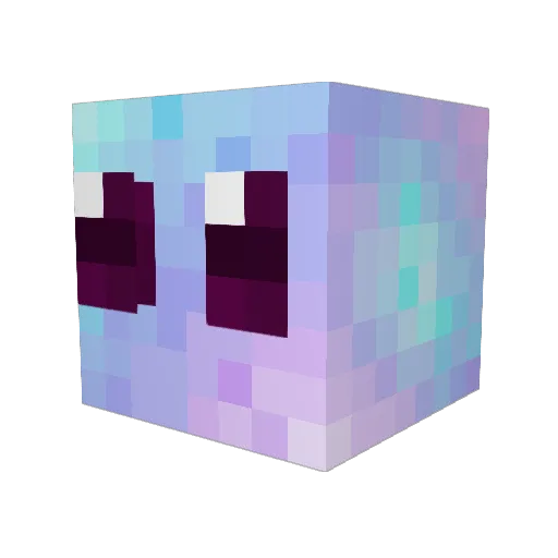 Rhonic Minecraft avatar head, 3D render