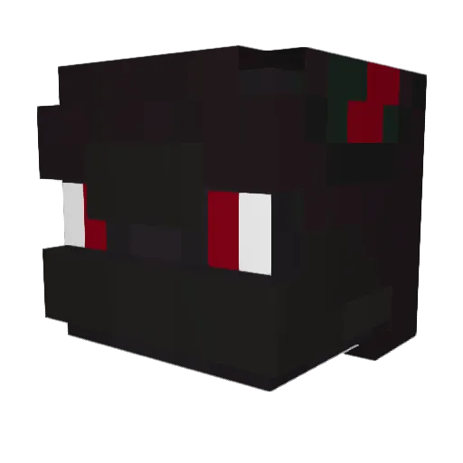 RhotoxPRV Minecraft avatar head, 3D render