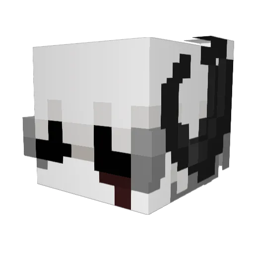 Rhouga Minecraft avatar head, 3D render
