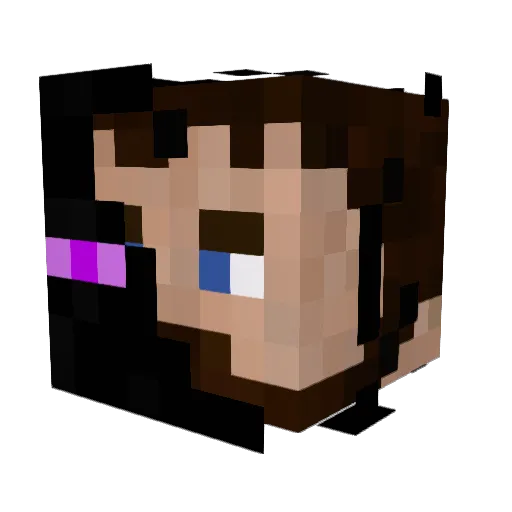 Rhovandir Minecraft avatar head, 3D render