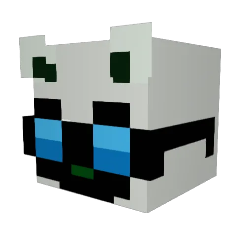 Rhsladl112 Minecraft avatar head, 3D render