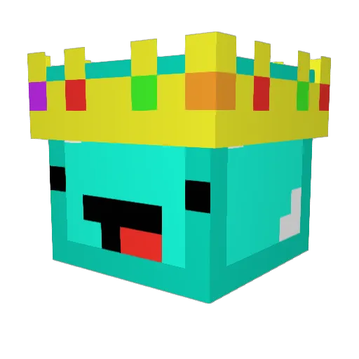 Rhuneisamazing Minecraft avatar head, 3D render