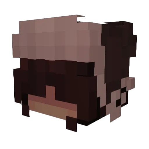 Rhvm Minecraft avatar head, 3D render