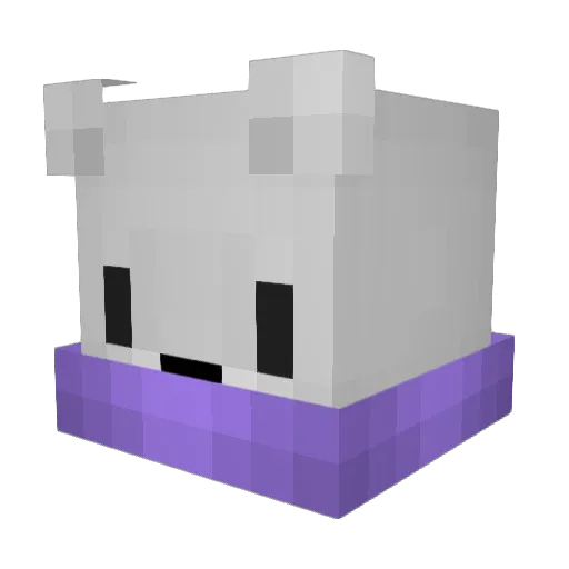 Rhybear Minecraft avatar head, 3D render