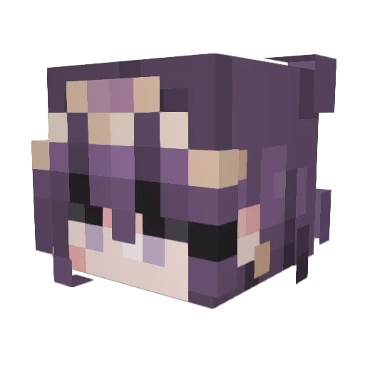 RhymeTheRapper Minecraft avatar head, 3D render