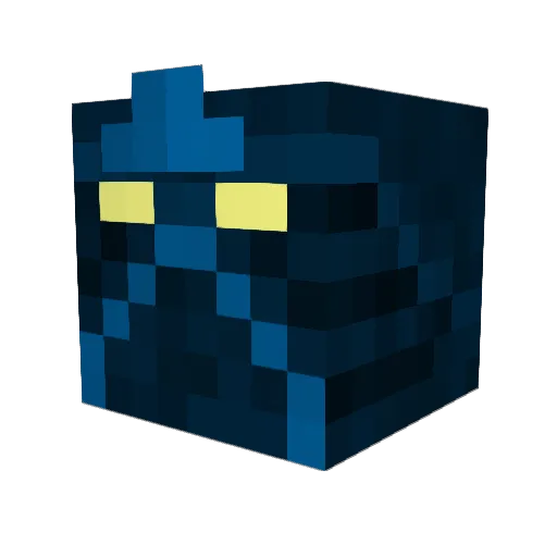 Rhymes Minecraft avatar head, 3D render