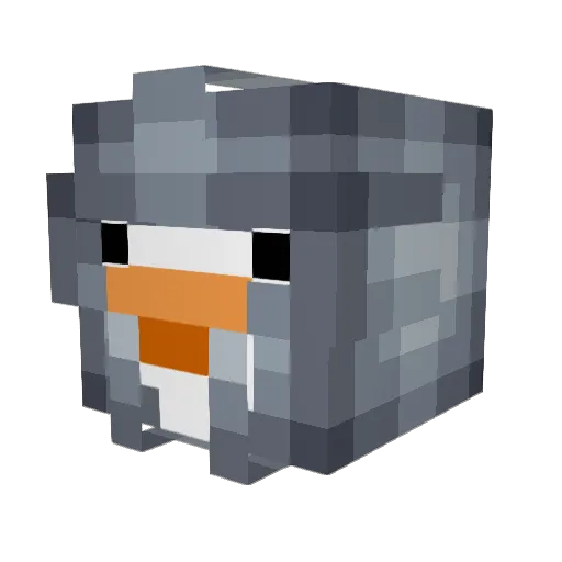 Rhys006 Minecraft avatar head, 3D render