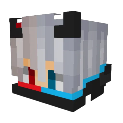 Rhys8922 Minecraft avatar head, 3D render