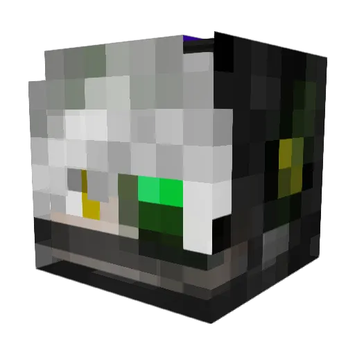 Rhysaand Minecraft avatar head, 3D render