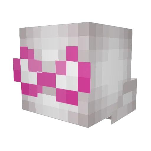 RhythmStixx Minecraft avatar head, 3D render